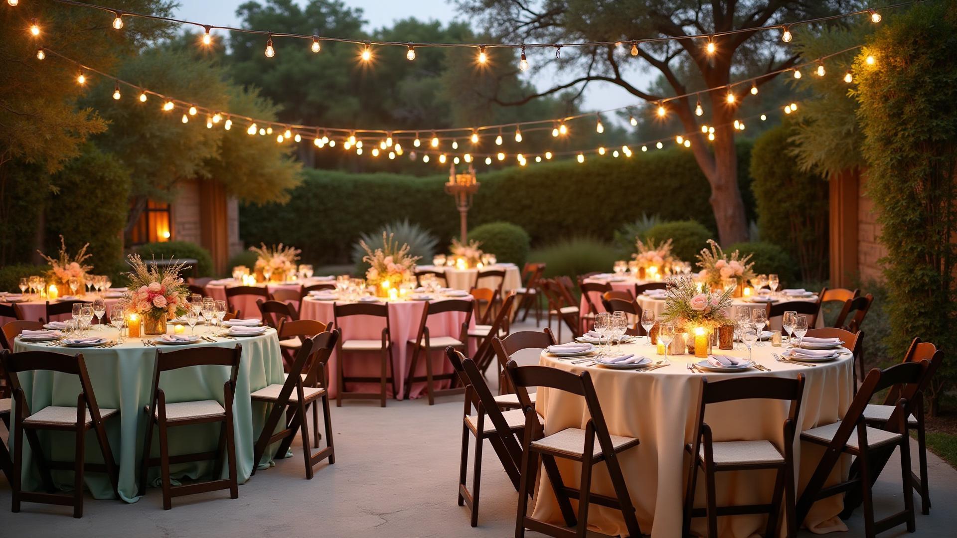 Elegant outdoor event setup in Austin